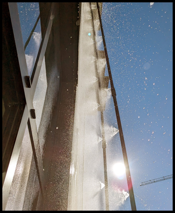 Hightower Labs conducting ASTM E1105 field testing for building envelope systems.