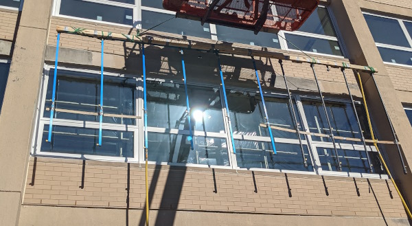 mid rise residential building experiencing leaks